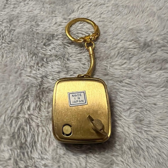 Japanese Sankyo Brass MusicBox Keychain US Virgin Islands Japan VINTAGE & Tested - Picture 5 of 9
